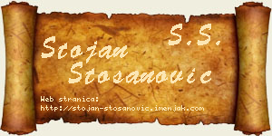 Stojan Stošanović vizit kartica
